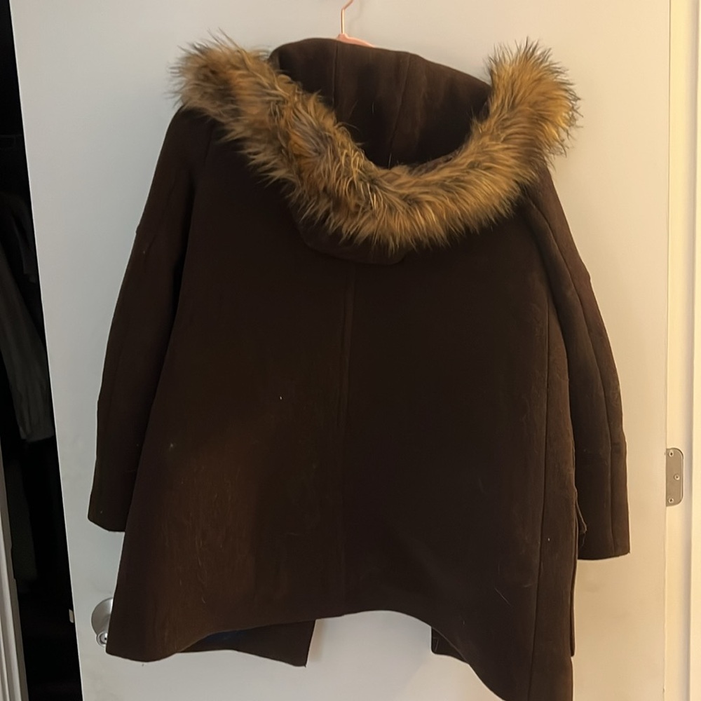 J Crew Meghan Markle Brown Coat Size 4 - Picture 2 of 7